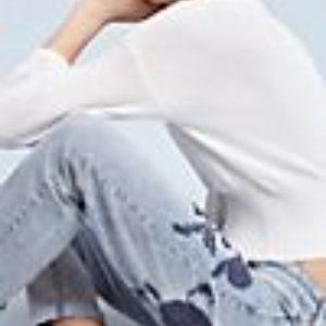 Pilcro Hyphen Embroidered Mid-Rise Jeans